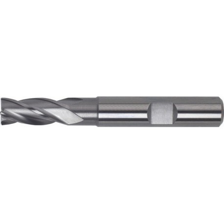 Fraise cylindrique longue, 4 dents, 30°, en carbure monobloc, sans revêtement, Ø d1 - h10 : 10,0 mm, Long. totale l1 72 mm, Long. coupe l2 22 mm