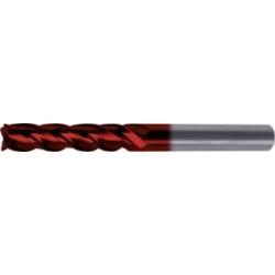 Fraise cylindrique longue, en carbure monobloc avec angle d'hélice de 35°/38°, Ø d1 - h10 : 12 mm, Long. totale l1 150 mm, Long. coupe l2 45 mm