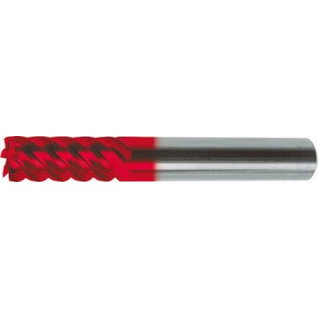 Fraise cylindrique longue, type NH, en carbure monobloc SL et carbure monobloc UF, DIN 6527, Fire, Ø d1 - h10 : 10,0 mm, Long. totale l1 72 mm