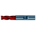 Fraise cylindrique longue, 4 dents, 30°, en carbure monobloc, Fire, Ø d1 - h10 : 9,0 mm, Long. totale l1 72 mm, Long. coupe l2 19 mm