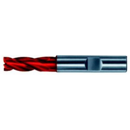 Fraise cylindrique longue, 4 dents, 30°, en carbure monobloc, Fire, Ø d1 - h10 : 20,0 mm, Long. totale l1 104 mm, Long. coupe l2 38 mm