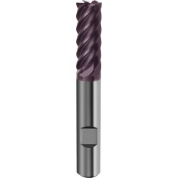 Fraise cylindrique longue, type H, en carbure monobloc, queue HB, de 6 à 8 dents, recouverte de TiAIN, Ø d1 - e8 : 12,0 mm, Long. totale l1 83 mm