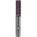 Fraise cylindrique longue, type H, en carbure monobloc, queue HB, de 6 à 8 dents, recouverte de TiAIN, Ø d1 - e8 : 20,0 mm, Long. totale l1 104 mm