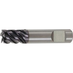 Fraise d'ébauche courte, type HR, en carbure monobloc, surface recouverte de TiAlN, pour le traitement de l'INOX, Ø d1 - h10 : 8,0 mm