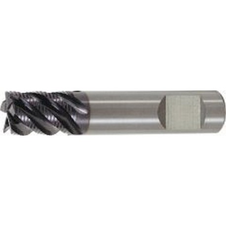 Fraise d'ébauche courte, type HR, en carbure monobloc, surface recouverte de TiAlN, pour le traitement de l'INOX, Ø d1 - h10 : 12,0 mm