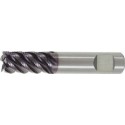 Fraise d'ébauche longue, type HR, en carbure monobloc, surface recouverte de TiAlN, pour le traitement de l'INOX, Ø d1 - h10 : 4,0 mm