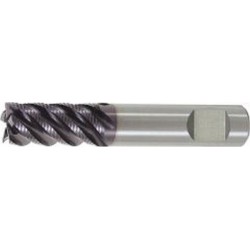 Fraise d'ébauche longue, type HR, en carbure monobloc, surface recouverte de TiAlN, pour le traitement de l'INOX, Ø d1 - h10 : 20,0 mm