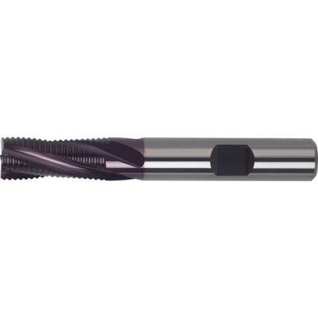 Fraise d'ébauche longue, en carbure monobloc, Ø d1 - js14 : 12,0 mm, Long. totale l1 83 mm, Long. coupe l2 26 mm, Ø queue d2 - h6 : 12 mm, Dents : 4