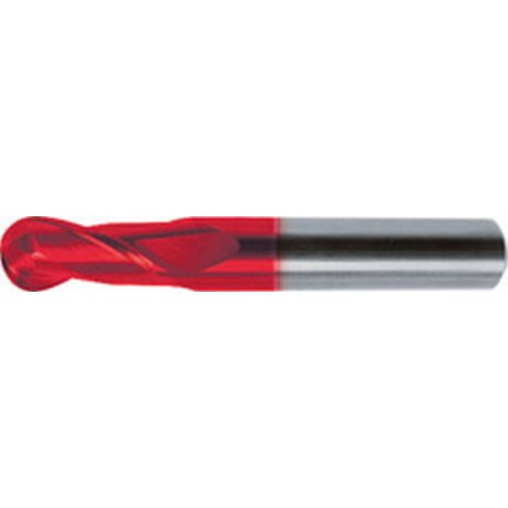 Fraise à rayon, longue, type N, queue DIN 6353-HA, UF, surface à revêtement Fire, Ø d1 - h10 : 12,0 mm, Long. totale I1 83 mm