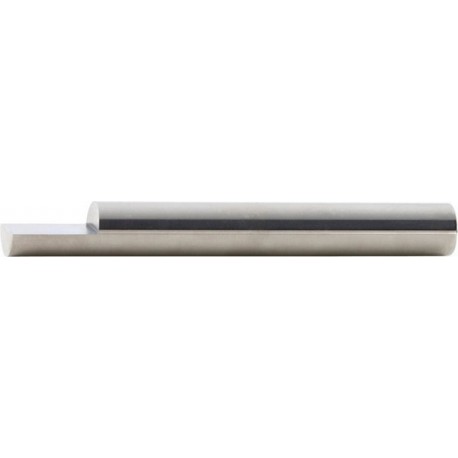 Ébauche de lancette en carbure monobloc, forme A, une face ébauchée, Ø - h6 : 6,0 mm, Long. totale 100 mm, Long. coupe 9 mm
