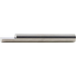 Ébauche de lancette en carbure monobloc, forme A, une face ébauchée, Ø - h6 : 16,0 mm, Long. totale 100 mm, Long. coupe 24 mm