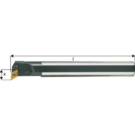Barre d'alésage ISO 93° A..-PDUNR/L, à arrosage interne, Désignation : A32S PDUNR 15, Ø queue - dg7 32 mm, Dimensions Ø min. 40 mm