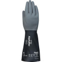 Gants de protection chimique AlphaTec 53-001 taille 10 gris/noir EN 388,EN 374,EN 407 6 PA (Par 6)