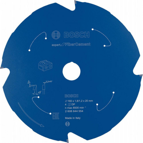Lame de scie circulaire Ce160x1.8/1.2x20 Z4 Bosch