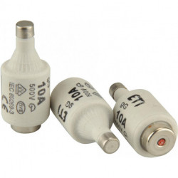 Cartouche fusible DII 500V 25A E27 Pack a 5 Unités