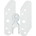 Plaque fenętre marron 85x22mm