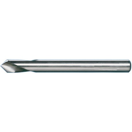 Foret à pointer CN, à queue cylindrique, angle de pointe 90°, en acier à coupe rapide à 5 % de cobalt, DIN 1835-B, surface sans revêtement, Ø h8 : 5 mm