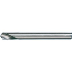 Foret à pointer CN, à queue cylindrique, angle de pointe 120°, en acier à coupe rapide à 5 % de cobalt, DIN 1835-B, surface sans revêtement, Ø h8 : 4 mm