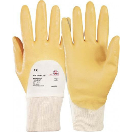 Gants de protection Monsun 105. Taille 8. curry (Par 10)