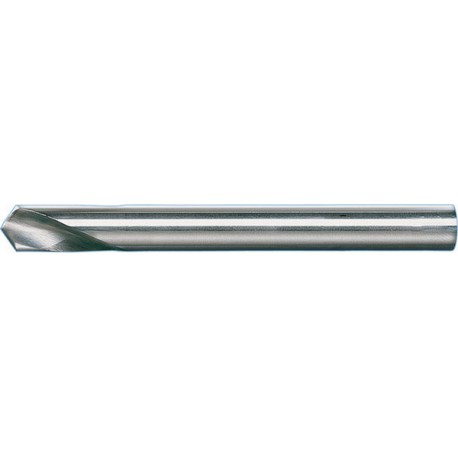 Foret à pointer CN, à queue cylindrique, angle de pointe 120°, en acier à coupe rapide à 5 % de cobalt, DIN 1835-B, surface sans revêtement, Ø h8 : 20 mm