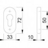 Rosace serrure E55S-SR STCK / 10 / F69 / PZ
