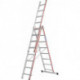 Echelles 3 plans - 3x12 barreaux AH 8,82m