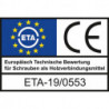 Vis bois HECO-TOPIX-plus SeKo PZD45x20 VVG FraiséAcier, galvanisé bleu (Par 1000)