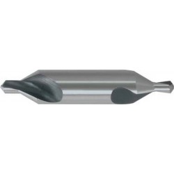Foret à centrer en carbure monobloc, Ø de foret : 2,00 mm, Ø queue h9 5,00 mm, Long. totale 40,0 mm, Pour Ø de la pièce à usiner : 15-20 mm