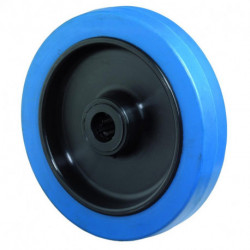Roue souple bleu B61.125