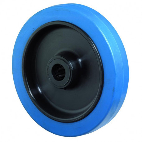 Roue souple bleu B61.200