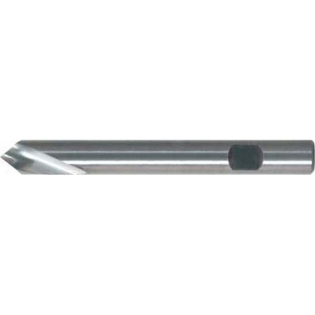 Foret à pointer CN en carbure monobloc, à queue cylindrique, 90°, surface sans revêtement, Ø h6 : 3 mm, Long. de goujure 12 mm, Long. totale 46 mm