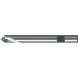 Foret à pointer CN en carbure monobloc, à queue cylindrique, 90°, surface sans revêtement, Ø h6 : 16 mm, Long. de goujure 37 mm, Long. totale 115 mm