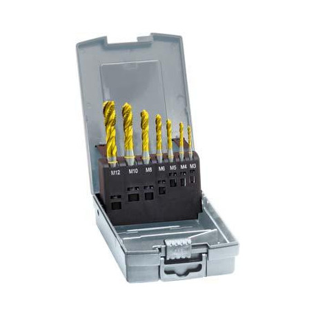 Jeu de tarauds machine pour trous borgnes, revętement TiN C M3-M12 GÜHRING