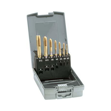 Jeu de tarauds machine DIN371/376 HSSE TiN Form B M3-12 GÜHRING