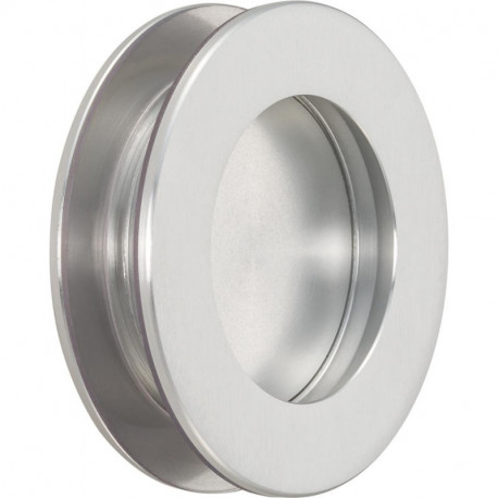KWS 5254 Poignée encastrée Ø 65 mm pour porte vitrée acier inoxydable-inox