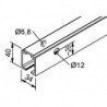 HELM 140 Rail de roulement pour montage mural EV1 - 2500 mm