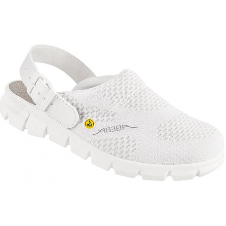 Sabot 37329. OB. A. E. FO. SRC. blanc. Taille 44 Abeba