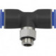 Connecteur enfichable en T - G 1/2 a Tuyau-Ø 8 RIEGLER