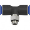 Connecteur enfichable en T - G 1/2 a Tuyau-Ø 8 RIEGLER