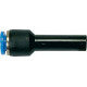 Connecteur enfichable droit Ø8 Bouchon mamelon 12mm RIEGLER