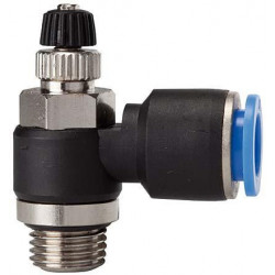 Robinet d'arrêt raccord pneumatique Serie Zuluftdros . G1/2 Tuyau Ø 8 RIEGLER