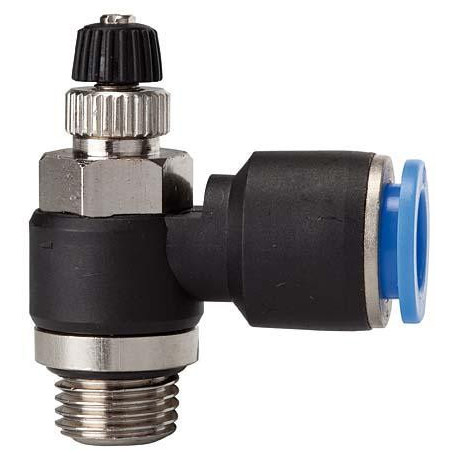 Robinet d'arrêt raccord pneumatique Serie Zuluftdros . G1/2 Tuyau Ø 10 RIEGLER