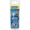 Rivets Universal Ř 48 x 25mm incl. Foret 50 Unités Blister Rapid
