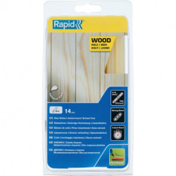 Batons de colles bois Ř 12 x 190 mm 14 Unités Blister Rapid