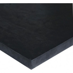 Plaque caoutchouc EPDM noir 3mm - 1000x1000mm