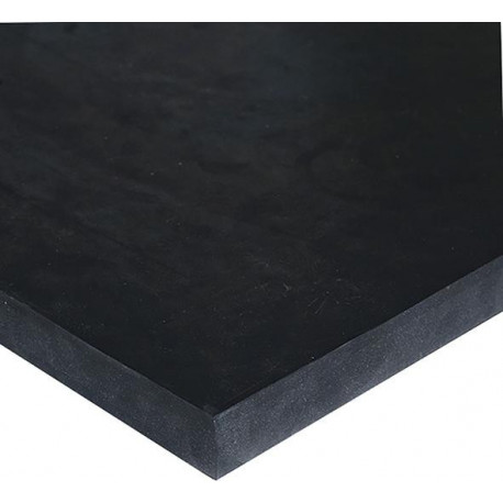 Plaque caoutchouc EPDM noir 3mm - 1000x1000mm