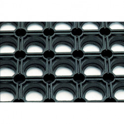 Tapis nid d'abeille SBR/NR B1 noir - 22mm 1500x1000mm
