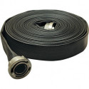 Tuyau plat polyvalent Syntex universel noir, caoutchouté C / 52 m. raccod 10m OSW