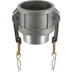 Raccord Kamlok Typ B DN25. AG 1". Alu