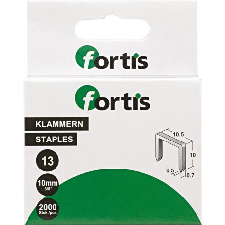 Agrafes 10 mm a 2000 Unités FORTIS